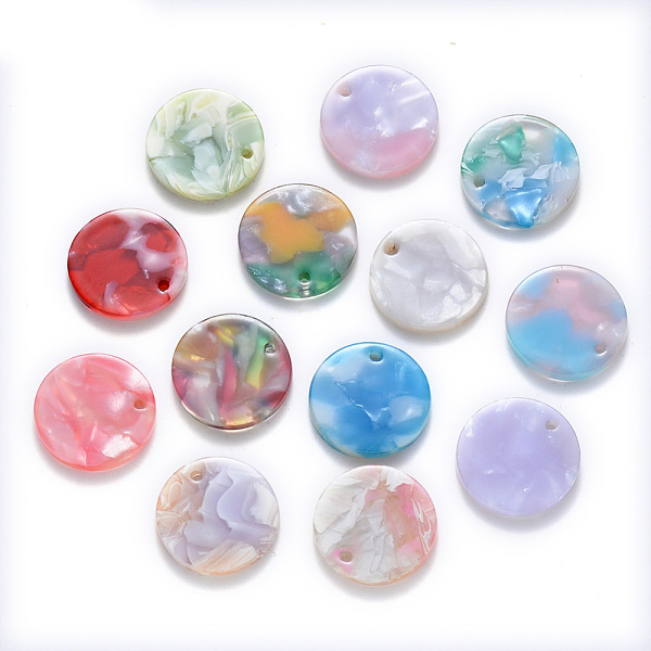 PandaHall Cellulose Acetate(Resin) Pendants, Flat Round, Mixed Color, 17x3mm, Hole: 1.2mm Cellulose Acetate Flat Round Multicolor
PandaHall Cellulose Acetate(Resin) Pendants, Flat Round, Mixed Color, 17x3mm, Hole: 1.2mm Cellulose Acetate Flat Round Multicolor