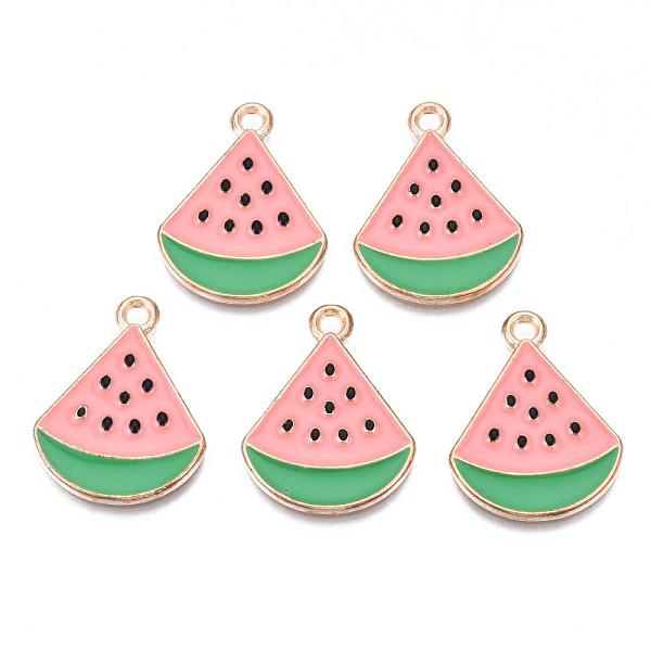 PandaHall Alloy Pendants, Cadmium Free & Lead Free, with Enamel, Watermelon, Light Gold, Salmon, 23x18x2mm, Hole: 2mm Alloy+Enamel Fruit Red
PandaHall Alloy Pendants, Cadmium Free & Lead Free, with Enamel, Watermelon, Light Gold, Salmon, 23x18x2mm, Hole: 2mm Alloy+Enamel Fruit Red