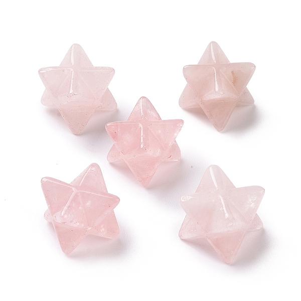 PandaHall Natural Rose Quartz Beads, No Hole, Carved, Merkaba Star, 12.5x12.5x12.5mm Rose Quartz Star
PandaHall Natural Rose Quartz Beads, No Hole, Carved, Merkaba Star, 12.5x12.5x12.5mm Rose Quartz Star