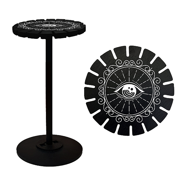 PandaHall Wooden Wheel, Wooden Display Shelf, Black Holder Stand, Rustic Divination Pendulum Storage Rack, Witch Stuff, Eye Pattern, Wheel...
PandaHall Wooden Wheel, Wooden Display Shelf, Black Holder Stand, Rustic Divination Pendulum Storage Rack, Witch Stuff, Eye Pattern, Wheel...