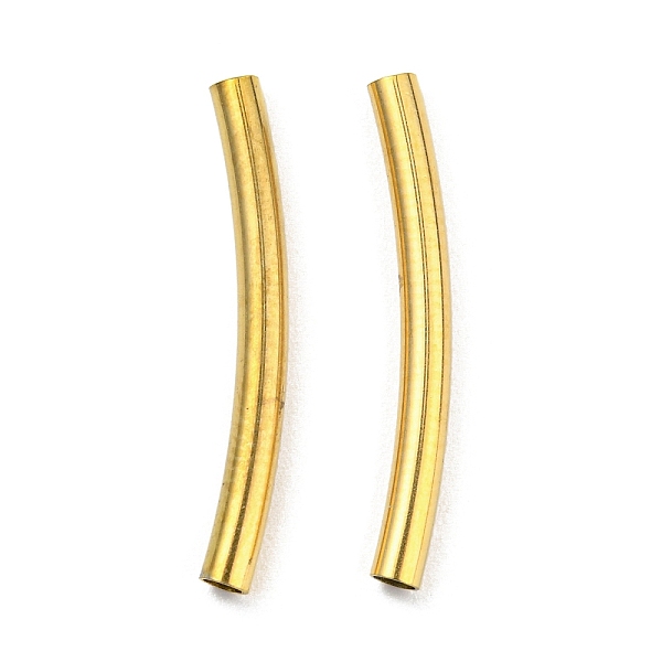 PandaHall 304 Stainless Steel Tube Beads, Curved Tube, Golden, 20x2mm, Hole: 1.5mm 304 Stainless Steel Tube
PandaHall 304 Stainless Steel Tube Beads, Curved Tube, Golden, 20x2mm, Hole: 1.5mm 304 Stainless Steel Tube