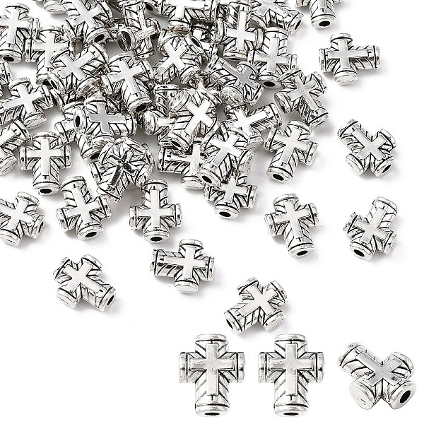 PandaHall Tibetan Style Zinc Alloy Beads, Cross, Antique Silver, 10x8x3mm, Hole: 2mm Alloy Cross
PandaHall Tibetan Style Zinc Alloy Beads, Cross, Antique Silver, 10x8x3mm, Hole: 2mm Alloy Cross