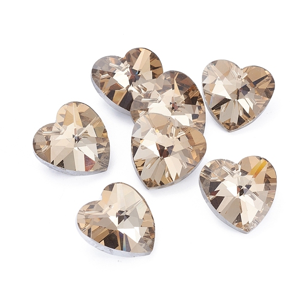 PandaHall Handmade Electroplated Glass Cabochon, Faceted Heart, 28x28x13mm Glass Heart Gold
PandaHall Handmade Electroplated Glass Cabochon, Faceted Heart, 28x28x13mm Glass Heart Gold