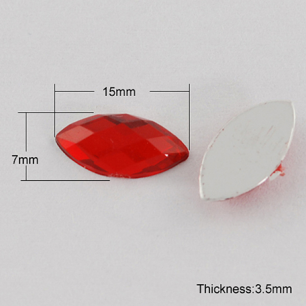 PandaHall Acrylic Rhinestone Cabochons, No Hole, Faceted, Horse Eye, Red, 15x7x3.5mm Acrylic Rhinestone Horse Eye Red
PandaHall Acrylic Rhinestone Cabochons, No Hole, Faceted, Horse Eye, Red, 15x7x3.5mm Acrylic Rhinestone Horse Eye Red