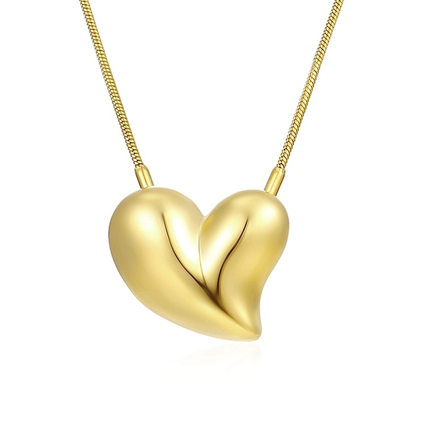PandaHall 304 Stainless Steel Pendant Necklaces, Heart, Golden, 20.24 inch(51.4cm) 304 Stainless Steel Heart
PandaHall 304 Stainless Steel Pendant Necklaces, Heart, Golden, 20.24 inch(51.4cm) 304 Stainless Steel Heart