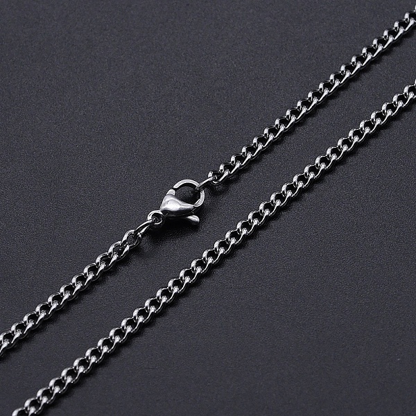 PandaHall 201 Stainless Steel Curb Chain Necklace, with Lobster Claw Clasps, Stainless Steel Color, 20.07 inch(51cm) long, Link: 4x3x1mm...
PandaHall 201 Stainless Steel Curb Chain Necklace, with Lobster Claw Clasps, Stainless Steel Color, 20.07 inch(51cm) long, Link: 4x3x1mm...