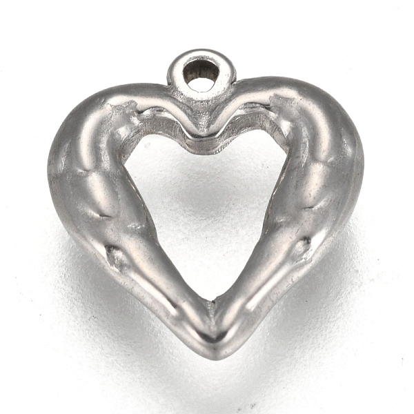 PandaHall 304 Stainless Steel Open Pendants, Heart with Wing, Stainless Steel Color, 13x12.5x2.2mm, Hole: 1mm 304 Stainless Steel Heart
PandaHall 304 Stainless Steel Open Pendants, Heart with Wing, Stainless Steel Color, 13x12.5x2.2mm, Hole: 1mm 304 Stainless Steel Heart