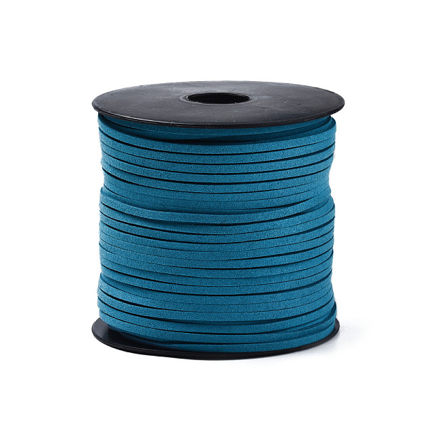 PandaHall Eco-Friendly Faux Suede Cord, Faux Suede Lace, Steel Blue, 3.0x1.4mm, about 98.42 yards(90m)/roll Faux Suede Blue
PandaHall Eco-Friendly Faux Suede Cord, Faux Suede Lace, Steel Blue, 3.0x1.4mm, about 98.42 yards(90m)/roll Faux Suede Blue