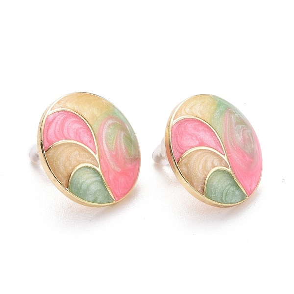 PandaHall Flat Round Enamel Stud Earrings, Brass Jewelry for Women, Light Gold, Colorful, 18mm, Pin: 0.7mm Alloy Flat Round
PandaHall Flat Round Enamel Stud Earrings, Brass Jewelry for Women, Light Gold, Colorful, 18mm, Pin: 0.7mm Alloy Flat Round