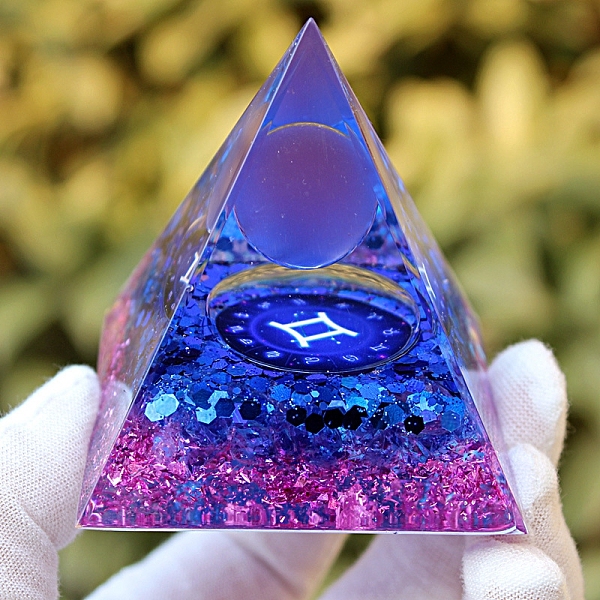 PandaHall Orgonite Pyramid Resin Energy Generators, Reiki Natural Gemstone Chips Inside for Home Office Desk Decoration, Gemini, 60x60x60mm...
PandaHall Orgonite Pyramid Resin Energy Generators, Reiki Natural Gemstone Chips Inside for Home Office Desk Decoration, Gemini, 60x60x60mm...
