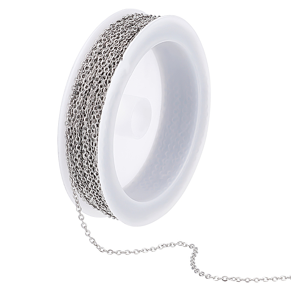 PandaHall Unicraftale 304 Stainless Steel Cable Chains, Soldereds, Stainless Steel Color, 2x1.5mm, about 32.81 Feet(10m)/Bag 304 Stainless...
PandaHall Unicraftale 304 Stainless Steel Cable Chains, Soldereds, Stainless Steel Color, 2x1.5mm, about 32.81 Feet(10m)/Bag 304 Stainless...