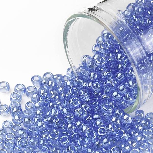 PandaHall TOHO Round Seed Beads, Japanese Seed Beads, (107) Transparent Luster Light Sapphire, 8/0, 3mm, Hole: 1mm, about 10000pcs/pound..., Blue
PandaHall TOHO Round Seed Beads, Japanese Seed Beads, (107) Transparent Luster Light Sapphire, 8/0, 3mm, Hole: 1mm, about 10000pcs/pound..., Blue