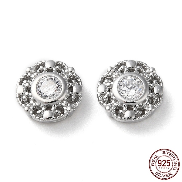 PandaHall Flat Round Rhodium Plated 925 Sterling Silver Hollow Out Beads, with Cubic Zirconia, Long-Lasting Plated, with S925 Stamp...
PandaHall Flat Round Rhodium Plated 925 Sterling Silver Hollow Out Beads, with Cubic Zirconia, Long-Lasting Plated, with S925 Stamp...
