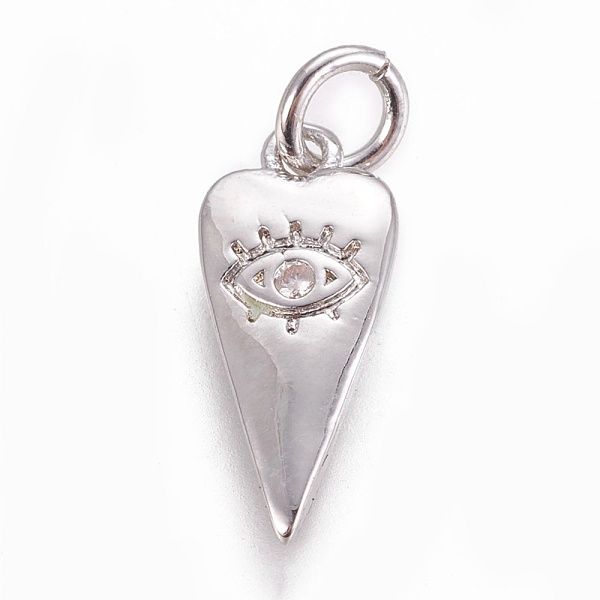 PandaHall Brass Pendants, with Cubic Zirconia, Heart with Evil Eye, Clear, Platinum, 15.5x7x1.5mm, Hole: 3mm Brass+Cubic Zirconia Heart...
PandaHall Brass Pendants, with Cubic Zirconia, Heart with Evil Eye, Clear, Platinum, 15.5x7x1.5mm, Hole: 3mm Brass+Cubic Zirconia Heart...