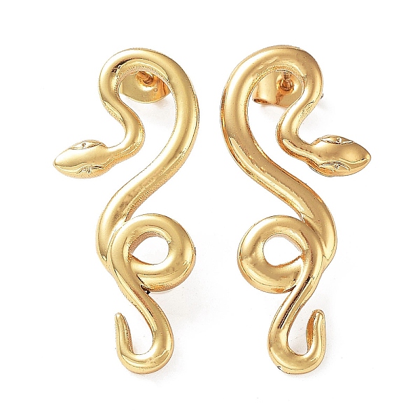 PandaHall 304 Stainless Steel Stud Earring, Garden Reptile Serpentine Snake Earring for Women, Real 18K Gold Plated, 30x13mm 304 Stainless...
PandaHall 304 Stainless Steel Stud Earring, Garden Reptile Serpentine Snake Earring for Women, Real 18K Gold Plated, 30x13mm 304 Stainless...