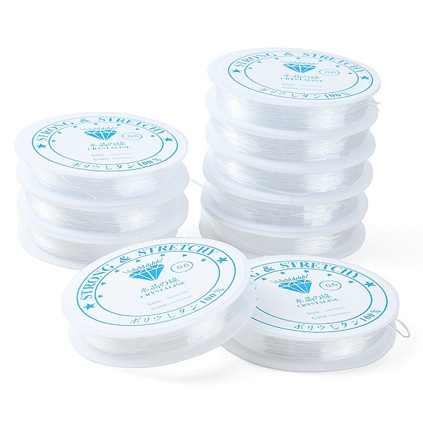 PandaHall Clear Elastic Crystal Thread, Stretchy String Bead Cord, for Beaded Jewelry Making, Round, Clear, 0.6mm, about 11.48 yards...
PandaHall Clear Elastic Crystal Thread, Stretchy String Bead Cord, for Beaded Jewelry Making, Round, Clear, 0.6mm, about 11.48 yards...