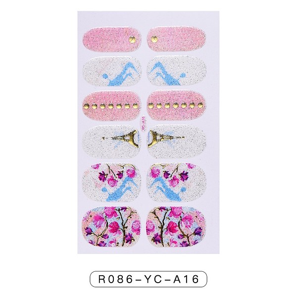 PandaHall Full Wrap Gradient Nail Polish Stickers, Eiffel Tower Nail Strips for Women Girls Nail Art Decoration, Flower Pattern, 95x60mm...
PandaHall Full Wrap Gradient Nail Polish Stickers, Eiffel Tower Nail Strips for Women Girls Nail Art Decoration, Flower Pattern, 95x60mm...