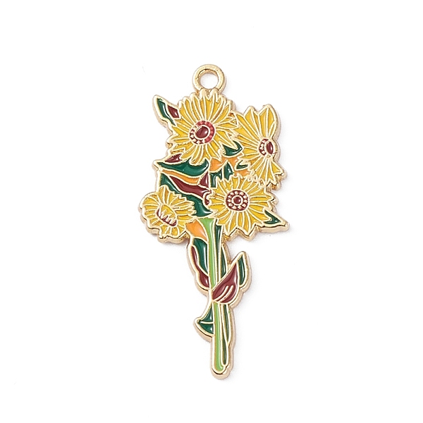 PandaHall Light Gold Plated Alloy Enamel Pendants, Flowers, Yellow, 37x17x1.5mm, Hole: 1.8mm Alloy+Enamel Flower Yellow
PandaHall Light Gold Plated Alloy Enamel Pendants, Flowers, Yellow, 37x17x1.5mm, Hole: 1.8mm Alloy+Enamel Flower Yellow