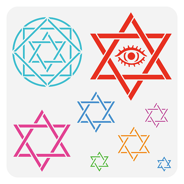PandaHall FINGERINSPIRE Star of David Painting Stencil 11.8x11.8 inch Large Hexagram Square Round Pattern Template Plastic PET Geometric...
PandaHall FINGERINSPIRE Star of David Painting Stencil 11.8x11.8 inch Large Hexagram Square Round Pattern Template Plastic PET Geometric...