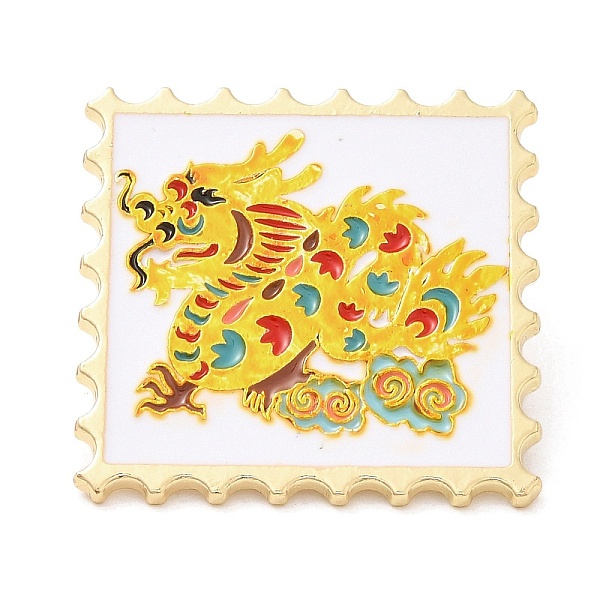 PandaHall Wavy Rectangle with Dragon Enamel Pins, Light Gold Plated Alloy Brooch, Chinese Style Zodiac Sign Badge, Yellow, 30x30x1.5mm...
PandaHall Wavy Rectangle with Dragon Enamel Pins, Light Gold Plated Alloy Brooch, Chinese Style Zodiac Sign Badge, Yellow, 30x30x1.5mm...