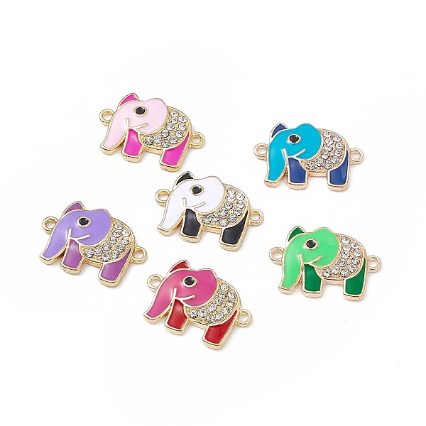 PandaHall Alloy Crystal Rhinestone Connector Charms, Elephant Links, with Enamel, Light Gold, Mixed Color, 16x23x3mm, Hole: 1.6mm Alloy..., Multicolor
PandaHall Alloy Crystal Rhinestone Connector Charms, Elephant Links, with Enamel, Light Gold, Mixed Color, 16x23x3mm, Hole: 1.6mm Alloy..., Multicolor