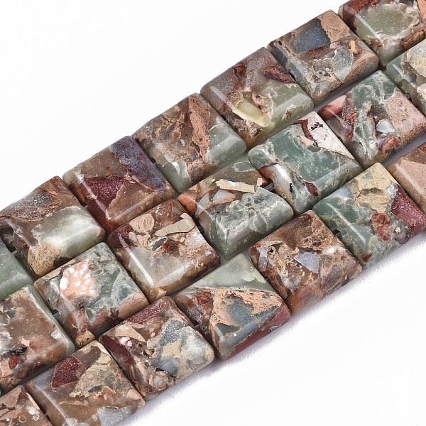 PandaHall Natural Aqua Terra Jasper Beads Strands, Square, 10x10x4.5mm, Hole: 1.4mm, about 40pcs/strand, 15.75 inch(40cm) Aqua Terra Jasper...
PandaHall Natural Aqua Terra Jasper Beads Strands, Square, 10x10x4.5mm, Hole: 1.4mm, about 40pcs/strand, 15.75 inch(40cm) Aqua Terra Jasper...