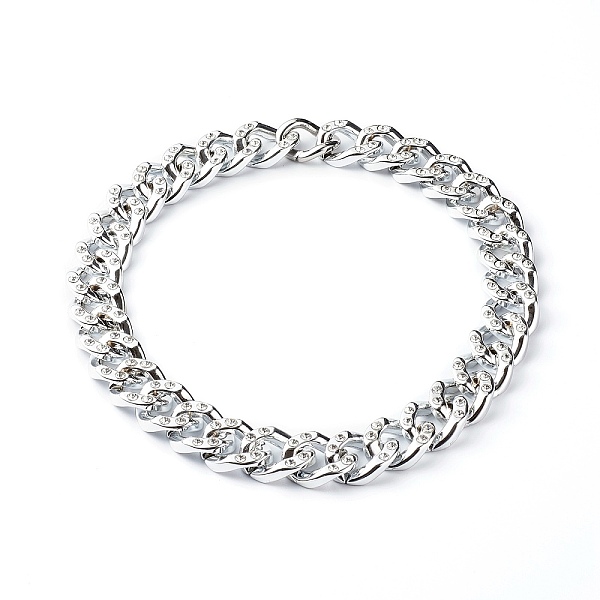 PandaHall CCB Plastic Rhinestone Curb Chain Necklaces, with 304 Stainless Steel Gate Rings, Silver, 19-3/4 inch(50cm) Plastic Silver
PandaHall CCB Plastic Rhinestone Curb Chain Necklaces, with 304 Stainless Steel Gate Rings, Silver, 19-3/4 inch(50cm) Plastic Silver