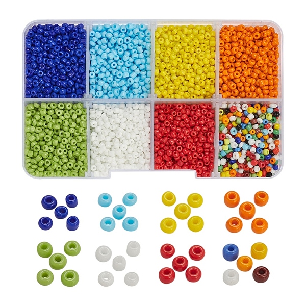 PandaHall 8 Colors Glass Seed Beads, Opaque Colours Seed, Round, Mixed Color, 2mm, Hole: 1mm, about 15g/color Glass Multicolor
PandaHall 8 Colors Glass Seed Beads, Opaque Colours Seed, Round, Mixed Color, 2mm, Hole: 1mm, about 15g/color Glass Multicolor