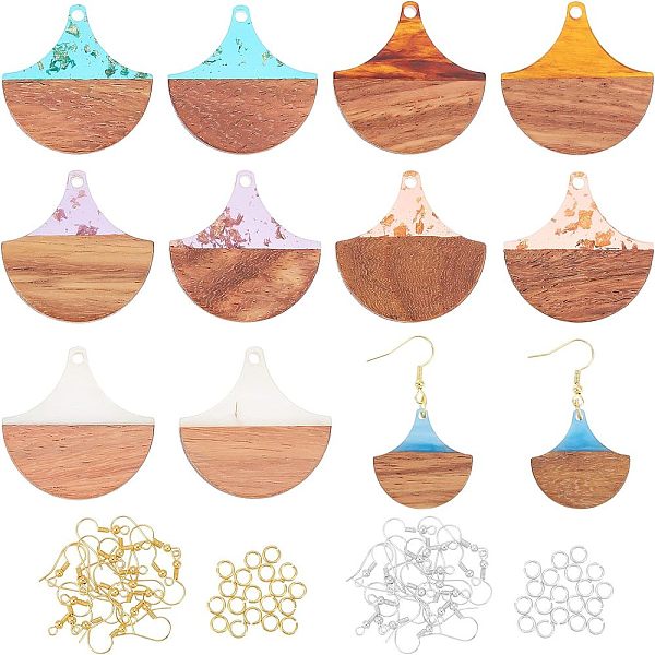 PandaHall Olycraft DIY Earring Making Kit, Including Resin & Walnut Wood Pendants, Iron Earring Hooks & Open Jump Rings, Fan, Mixed Color..., Multicolor
PandaHall Olycraft DIY Earring Making Kit, Including Resin & Walnut Wood Pendants, Iron Earring Hooks & Open Jump Rings, Fan, Mixed Color..., Multicolor