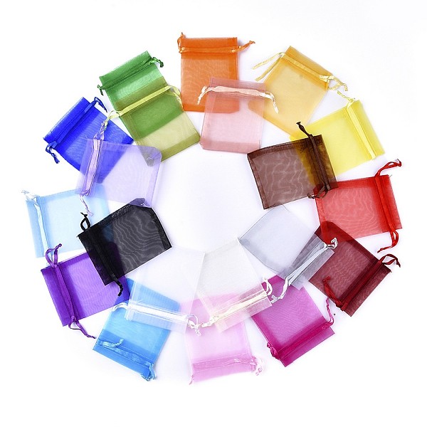 PandaHall Mixed Color Rectangle Organza Bags, Rectangle, Size: about 7cm wide, 9cm long Organza Rectangle Multicolor
PandaHall Mixed Color Rectangle Organza Bags, Rectangle, Size: about 7cm wide, 9cm long Organza Rectangle Multicolor