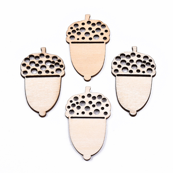 PandaHall Unfinished Natural Poplar Wood Big Pendants, Laser Cut Wood Shapes, Acorns, Antique White, 59.5x38x2mm, Hole: 1.5~3.5mm Wood Food
PandaHall Unfinished Natural Poplar Wood Big Pendants, Laser Cut Wood Shapes, Acorns, Antique White, 59.5x38x2mm, Hole: 1.5~3.5mm Wood Food