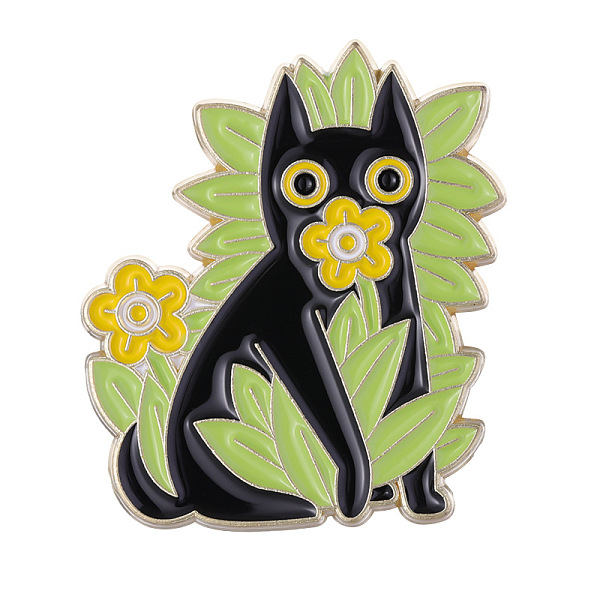 PandaHall Cat with Plant Enamel Pin, Alloy Animal Brooch for Clothes Backpack, Lime Green, 30x26.7mm Alloy+Enamel
PandaHall Cat with Plant Enamel Pin, Alloy Animal Brooch for Clothes Backpack, Lime Green, 30x26.7mm Alloy+Enamel