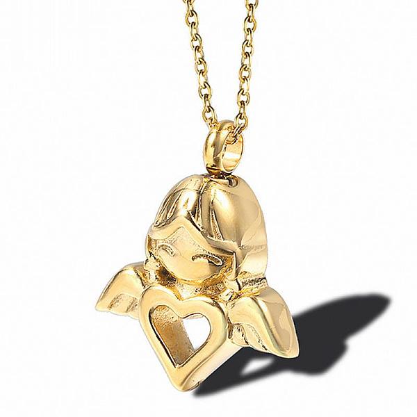 PandaHall Angel with Heart Urn Ashes Pendant Necklace, 316L Stainless Steel Memorial Jewelry for Men Women, Golden, 19.69 inch(50cm) 316L...
PandaHall Angel with Heart Urn Ashes Pendant Necklace, 316L Stainless Steel Memorial Jewelry for Men Women, Golden, 19.69 inch(50cm) 316L...