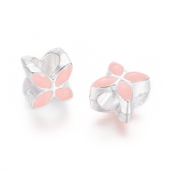 PandaHall Alloy Enamel European Beads, Large Hole Beads, Flower, Silver Color Plated, Pink, 10x10x8mm, Hole: 5mm Alloy+Enamel Flower Pink
PandaHall Alloy Enamel European Beads, Large Hole Beads, Flower, Silver Color Plated, Pink, 10x10x8mm, Hole: 5mm Alloy+Enamel Flower Pink