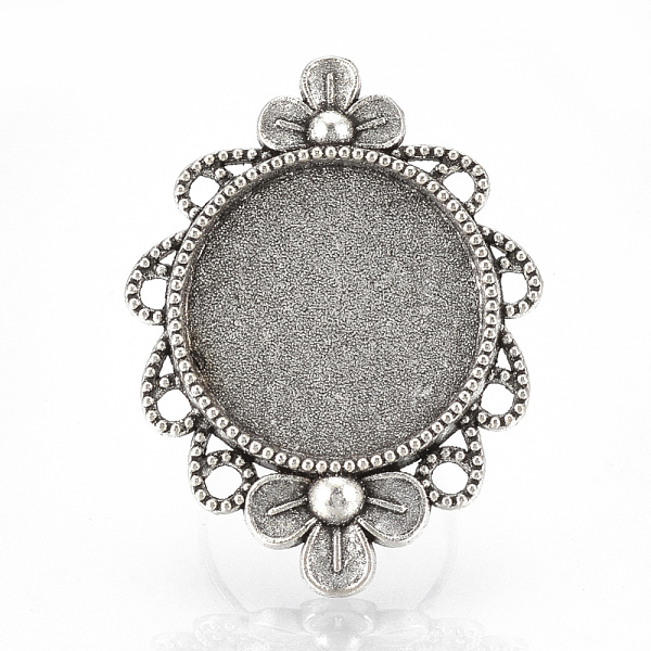 PandaHall Vintage Adjustable Iron Finger Ring Components Alloy Flower Cabochon Bezel Settings, Cadmium Free & Lead Free, Antique Silver...
PandaHall Vintage Adjustable Iron Finger Ring Components Alloy Flower Cabochon Bezel Settings, Cadmium Free & Lead Free, Antique Silver...