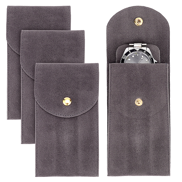PandaHall Rectangle Velvet Single Watch Storage Bag with Flip Cover, Portable Travel Wrist Watch Pouches, Slate Gray, 13x7.2cm Velvet...
PandaHall Rectangle Velvet Single Watch Storage Bag with Flip Cover, Portable Travel Wrist Watch Pouches, Slate Gray, 13x7.2cm Velvet...