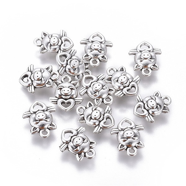 PandaHall Tibetan Style Alloy Links connectors, Piggy with Heart & Wing, Cadmium Free & Lead Free, Antique Silver, 16x13x5mm, Hole: 2~4mm...
PandaHall Tibetan Style Alloy Links connectors, Piggy with Heart & Wing, Cadmium Free & Lead Free, Antique Silver, 16x13x5mm, Hole: 2~4mm...