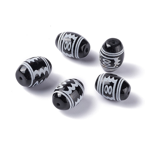 PandaHall Tibetan Style dZi Beads, Natural Agate Beads, Dyed & Heated, Oval, 5-Eye, 13.5x10mm, Hole: 1.2mm Tibetan Agate Oval
PandaHall Tibetan Style dZi Beads, Natural Agate Beads, Dyed & Heated, Oval, 5-Eye, 13.5x10mm, Hole: 1.2mm Tibetan Agate Oval