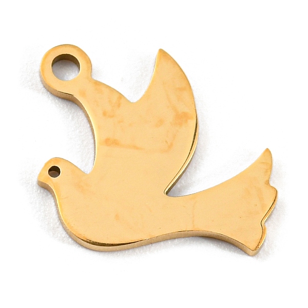 PandaHall Golden Plated 304 Stainless Steel Pendants, Laser Cut, Pigeon, 12x13x1mm, Hole: 1.2mm 304 Stainless Steel Pigeon
PandaHall Golden Plated 304 Stainless Steel Pendants, Laser Cut, Pigeon, 12x13x1mm, Hole: 1.2mm 304 Stainless Steel Pigeon