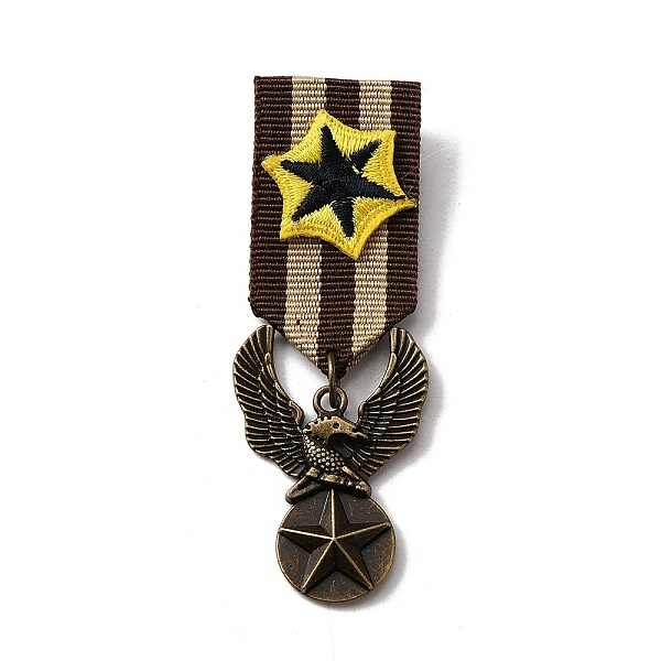 PandaHall Retro British Preppy Style Alloy with Iron Pendant Lapel Pins, Polyester Brooch Medal for Men, Eagle Pattern, 80mm Alloy Eagle
PandaHall Retro British Preppy Style Alloy with Iron Pendant Lapel Pins, Polyester Brooch Medal for Men, Eagle Pattern, 80mm Alloy Eagle