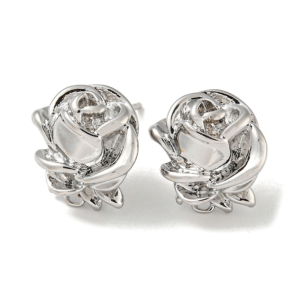 PandaHall Brass Stud Earring Findings, Flower, with Loops, Platinum, 14x14mm, Hole: 1.2mm, Pin: 0.7mm Brass Flower
PandaHall Brass Stud Earring Findings, Flower, with Loops, Platinum, 14x14mm, Hole: 1.2mm, Pin: 0.7mm Brass Flower