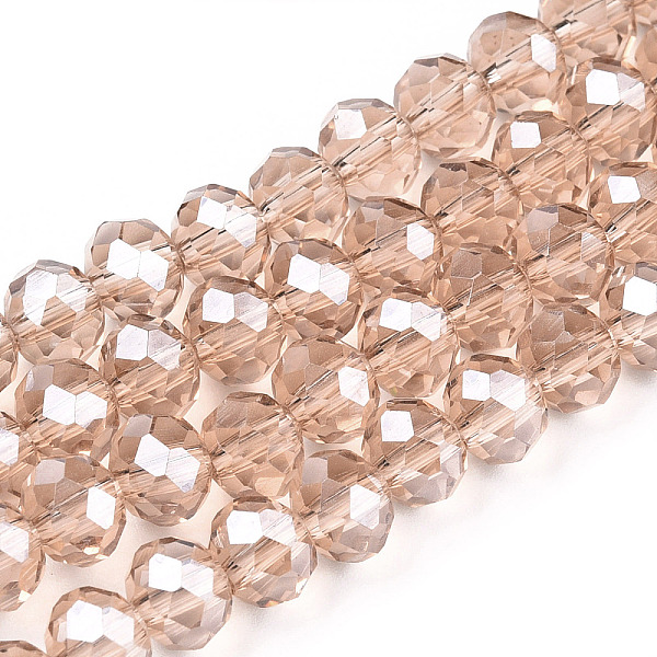 PandaHall Electroplate Glass Beads Strands, Pearl Luster Plated, Faceted, Rondelle, PeachPuff, 2.5x2mm, Hole: 0.4mm, about 150~155pcs/strand..., Brown
PandaHall Electroplate Glass Beads Strands, Pearl Luster Plated, Faceted, Rondelle, PeachPuff, 2.5x2mm, Hole: 0.4mm, about 150~155pcs/strand..., Brown