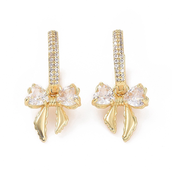 PandaHall Clear Cubic Zirconia Bowknot Dangle Hoop Earrings, Brass Jewelry for Women, Golden, 30mm, Pin: 1mm Cubic Zirconia Bowknot
PandaHall Clear Cubic Zirconia Bowknot Dangle Hoop Earrings, Brass Jewelry for Women, Golden, 30mm, Pin: 1mm Cubic Zirconia Bowknot