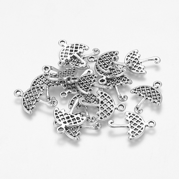 PandaHall Tibetan Style Alloy Umbrella Pendants, Lead Free and Cadmium Free, Antique Silver, 21.5x16x2mm, Hole: 2mm Alloy Umbrella
PandaHall Tibetan Style Alloy Umbrella Pendants, Lead Free and Cadmium Free, Antique Silver, 21.5x16x2mm, Hole: 2mm Alloy Umbrella