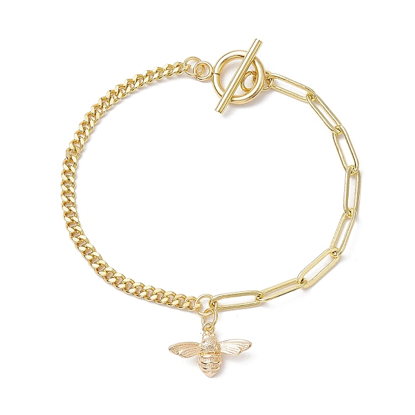 PandaHall Brass Charm Bracelets, Curb Chains & Paperclip Chains Bracelets for Women, Golden, Bees, 7-1/2 inch(19cm) Brass Bees
PandaHall Brass Charm Bracelets, Curb Chains & Paperclip Chains Bracelets for Women, Golden, Bees, 7-1/2 inch(19cm) Brass Bees