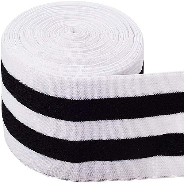 PandaHall BENECREAT 5 Meters/5.5 Yards 50mm Wide White and Black Striped Flat Elastic Band Stretch Knitting Band for Waistband and Sewing...
PandaHall BENECREAT 5 Meters/5.5 Yards 50mm Wide White and Black Striped Flat Elastic Band Stretch Knitting Band for Waistband and Sewing...