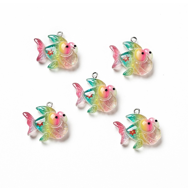 PandaHall Ocean Theme Transparent Resin Pendants, with Glitter Powder and Platinum Tone Iron Loops, Sea Animal Charm, Colorful, Fish Pattern...
PandaHall Ocean Theme Transparent Resin Pendants, with Glitter Powder and Platinum Tone Iron Loops, Sea Animal Charm, Colorful, Fish Pattern...