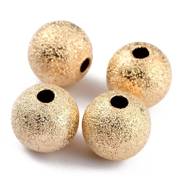 PandaHall Long-Lasting Plated Brass Beads, Textured Beads, Round, Real 24K Gold Plated, 8x7.5mm, Hole: 2mm Brass Round
PandaHall Long-Lasting Plated Brass Beads, Textured Beads, Round, Real 24K Gold Plated, 8x7.5mm, Hole: 2mm Brass Round