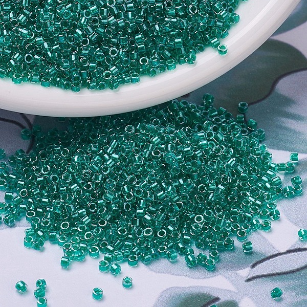 PandaHall MIYUKI Delica Beads, Cylinder, Japanese Seed Beads, 11/0, (DB0918) Sparkling Dark Aqua Green Lined Crystal, 1.3x1.6mm, Hole: 0.8mm..., Cyan
PandaHall MIYUKI Delica Beads, Cylinder, Japanese Seed Beads, 11/0, (DB0918) Sparkling Dark Aqua Green Lined Crystal, 1.3x1.6mm, Hole: 0.8mm..., Cyan