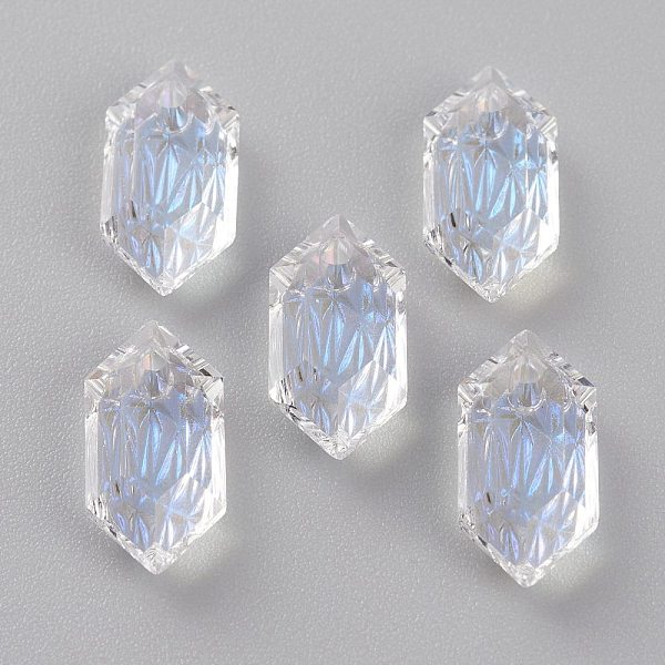 PandaHall Embossed Glass Rhinestone Pendants, Bicone, Faceted, Moonlight, 13x6.5x4mm, Hole: 1.5mm Glass Bicone Clear
PandaHall Embossed Glass Rhinestone Pendants, Bicone, Faceted, Moonlight, 13x6.5x4mm, Hole: 1.5mm Glass Bicone Clear